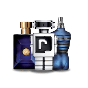 Combo aus 3 Herrenparfums – Dylan Blue von Versace, Phantom von Paco Rabanne und Ultra Male von Jean Paul Gaultier (je 100ml)