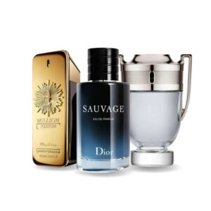 Combo aus 3 Herrenparfums – 1 Million von Paco Rabanne, Sauvage von Dior und Invictus von Paco Rabanne (je 100ml)