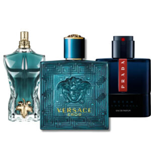Combo aus 3 Herrenparfums – Prada Luna Rossa, Versace Eros, Le Beau (Eau de Parfum)